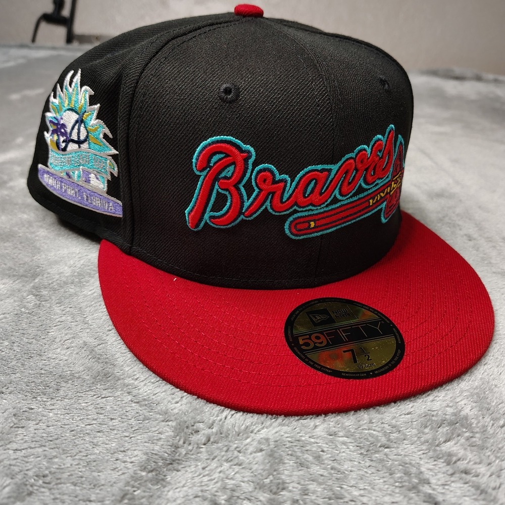 New Era‎ Atlanta Braves MLB Retro Grapefruit League 59Fifty 7 5/8 Fitted Hat Cap